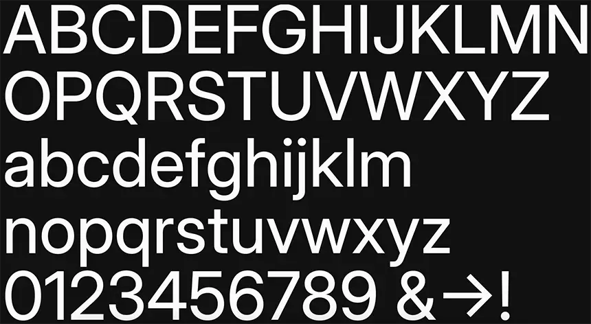tela font inter