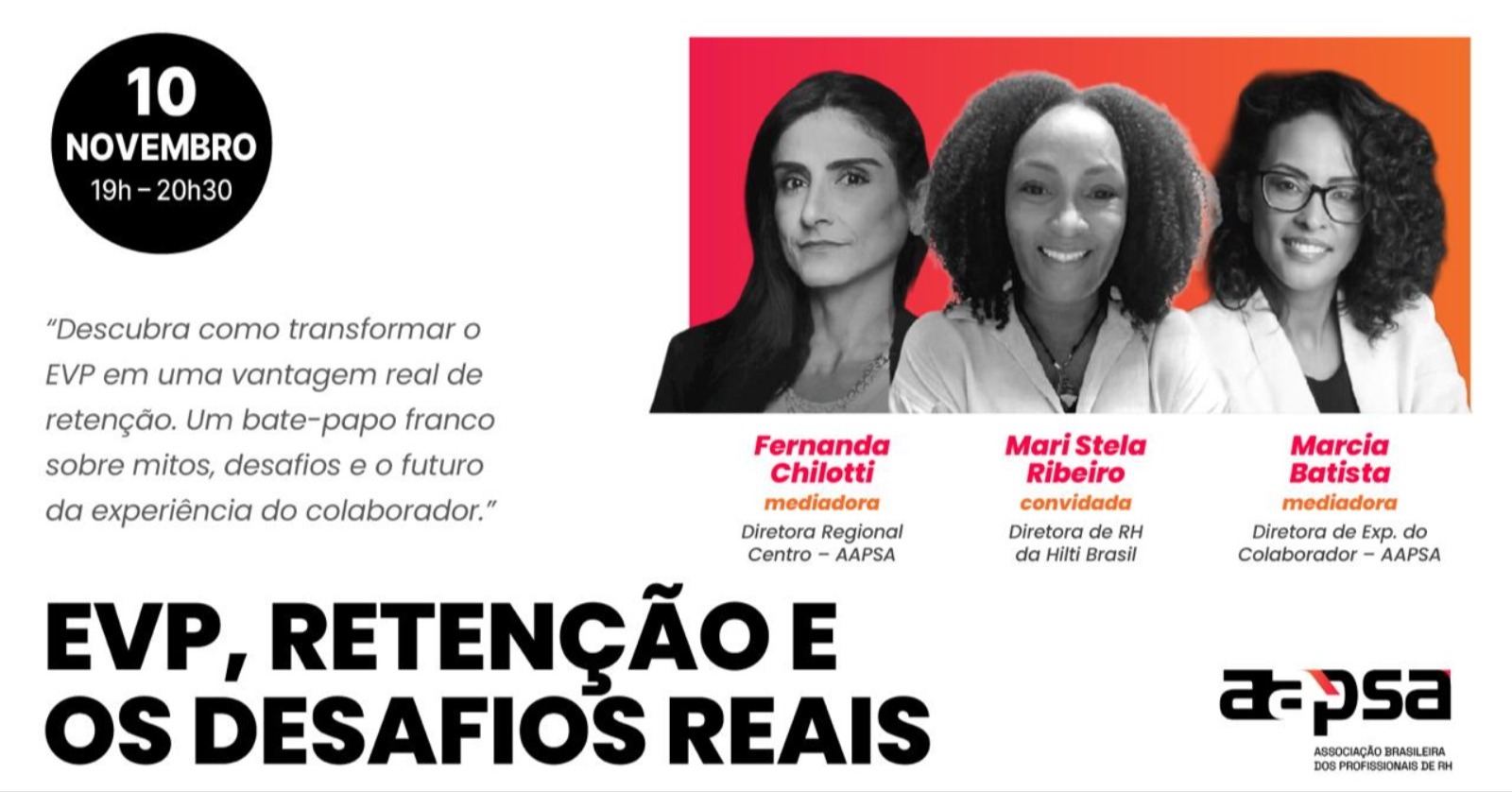 EVP Retenção e os Desafios Reais