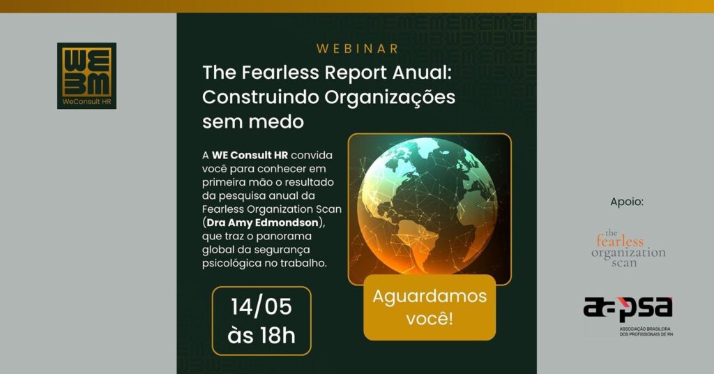 Webinar Internacional sobre Segurança Psicológica nas Organizações