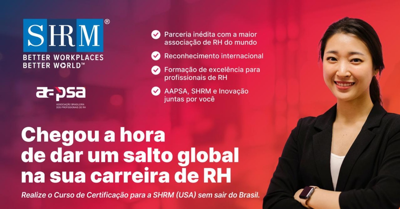Participe do Curso de Preparação para a Certificação Internacional SHRM